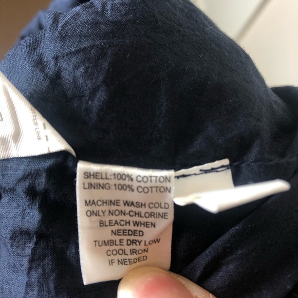 LOFT size 8 dark navy eyelet skirt - Picture 4 of 4